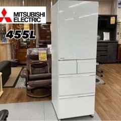 S745 ⭐ MITSUBISHI 冷蔵庫 （455L・左開き）...