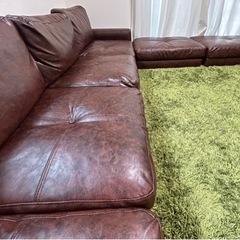 高級ローソファー 5人掛け、オットマン3個。合計8人掛け。