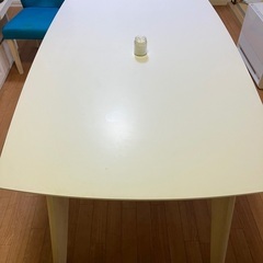 美品ホワイトテーブル150×50 2月末まで