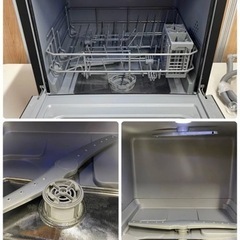 中古】2022年製 工事不要 MOOSOO 食器洗い乾燥機 MX10BK タンク式 食洗機