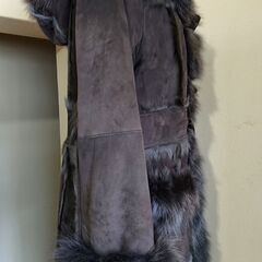 GRACE CONTINENTAL(グレースコンチネンタル)羊革リアルムートンコート フォックスファー 毛皮 ダッフル　サイズ36