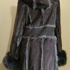 GRACE CONTINENTAL(グレースコンチネンタル)羊革リアルムートンコート フォックスファー 毛皮 ダッフル　サイズ36