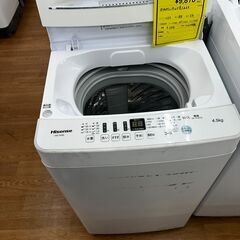☆ジモティー割引有☆　S仕/4.5kg洗濯機/ハイセンス/HW-...