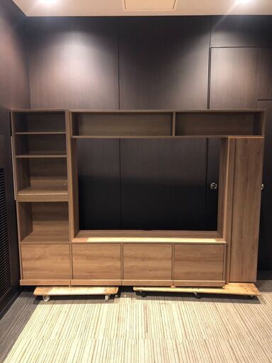 【展示品・未使用品】壁面テレビ台 テレビ台 ハイタイプテレビボード 木製 テレビラック 幅235cm 参考価格42,990円自社配送時代引き可(現金、クレジット、スマホ決済対応)