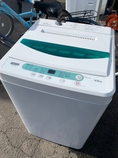良品 ヤマダセレクト 4.5kg 全自動洗濯機 YWM-T45G1 2019年製