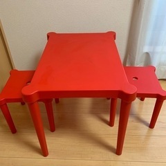 【IKEA/イケア】UTTER ウッテル 子ども用テーブル&椅子