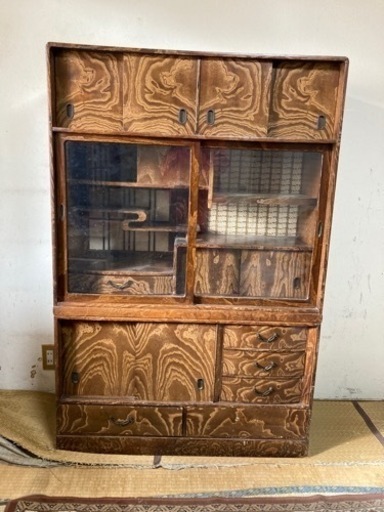 茶箪笥　古家具　アンティーク家具　昭和レトロ