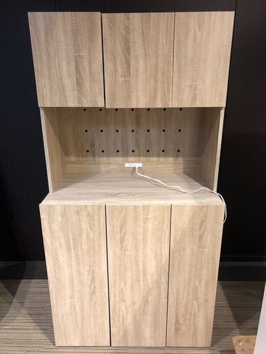 【展示品・未使用品】食器棚 キャビネット しょっきたな 隙間収納 収納棚 幅90cm 参考価格25,990円自社配送時代引き可※現金、クレジット、スマホ決済対応※【送料に設置込】