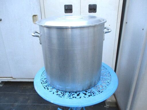 【03】ラーメン屋さんからの出物・TBCL ALUMI　寸胴鍋　45c/m