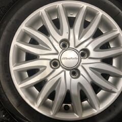 【BS BLIZZAK VRX 155/65R14】スタッドレス【HONDA モデューロ 純正ホイール 14インチ 4.5J4HPCD100+40】バリ溝 N-BOX/N-ONE等　(VTO849)