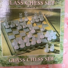 チェスセット ガラス製 おしゃれなインテリア