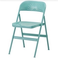 IKEA折りたたみ椅子（水色）