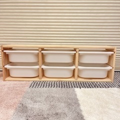 IKEA トロファスト　収納　小　 木製　 収納　ボックス 6個付き