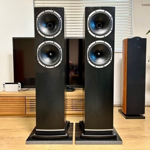 FYNE AUDIO スピーカー F500(ブラックオーク2台1組) 元箱あり FYNE