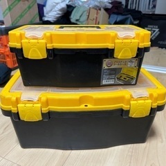 DCM プラスチックツールボックス2つセット 工具箱