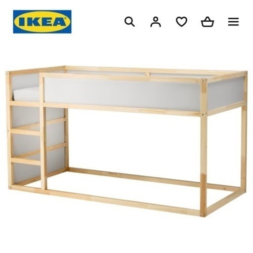 ＊札幌市内お届けします＊IKEA こどもベッド　キューラ　2段ベッド