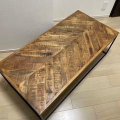 フライミー ヘリンボーン ローテーブル