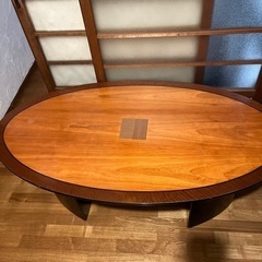 楕円形ローテーブル
