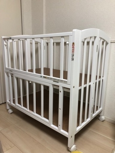 美品★カトージ★ミニベビーベッド　内寸60cm×90cm 布団セット付き