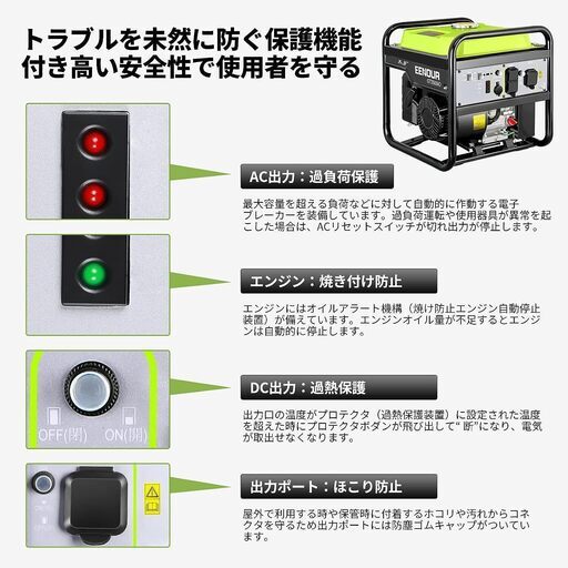 EENOUR インバーター発電機 GT3500iO 新品 - その他