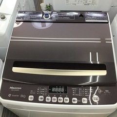 #B-73【ご来店頂ける方限定】Hisenseの8、0Kg洗濯機です