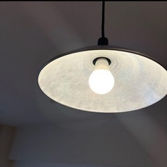 昭和レトロなアルミ製ライト傘 LED付き