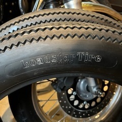 バイク　タイヤ　SR400 Loadstar TIRE ビンテージタイヤ　中古