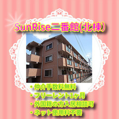 🚙SunRise二番館(北棟）201号室🚙駐車場1台付🏠掛川市長...