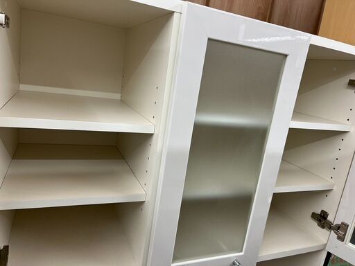 3/13 値下げブランド家具3面レンジボード Pamouna パモウナ日本製 食器  