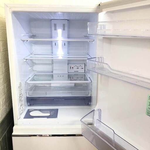 ss6046 冷蔵庫 330L 三菱 MR-CX33A-W パールホワイト 3ドア 右開き