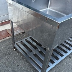 業務用 2槽シンク 幅1000×奥700×高さ815(mm) 二層 二槽 2曹 流し台 厨房 大型シンク 二槽 二層 厨房機器 店舗用品 厨房機材 大阪発