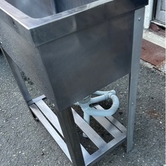 業務用 1槽シンク 幅600×奥350×高さ795(mm) 横型シンク 流し台 一層シンク 一層 1層 一槽 厨房 店舗用品 厨房機器 大阪発