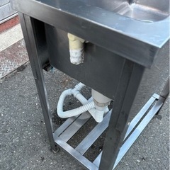 業務用 1槽シンク 幅600×奥350×高さ795(mm) 横型シンク 流し台 一層シンク 一層 1層 一槽 厨房 店舗用品 厨房機器 大阪発