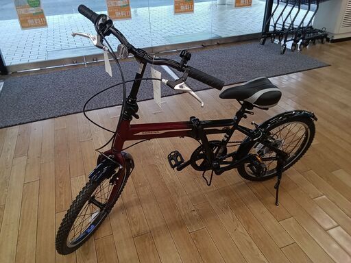 ★ジモティ割あり★  折り畳み自転車 レッド H183×D27×W66～ クリーニング済み TK1698\t\t\t\t\t\t\t