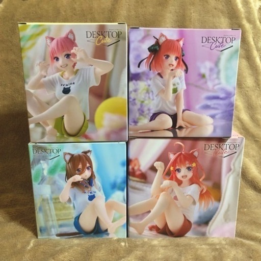 五等分の花嫁　猫耳ルームウェアー　フィギュア4点