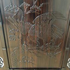 中国美術　衝立　紫檀　唐木