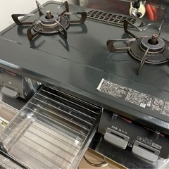 お得⭐︎リンナイ ガステーブル 幅約60cm 片面焼グリル プッシュ点火 右強火力 プロパン用 ブラック KG67BKR/LP