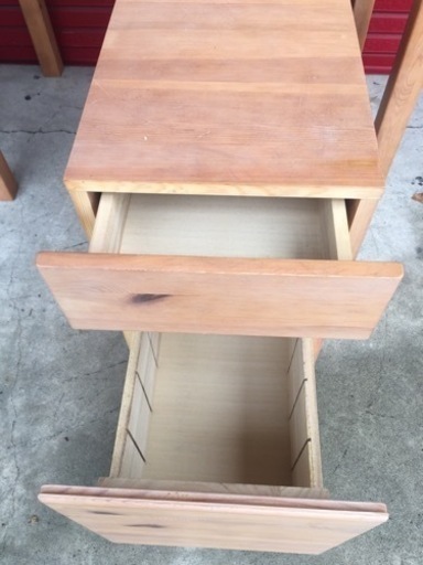 無印良品 木製デスクキャビネット パイン材 パイン材デスクワゴン | 無印良品