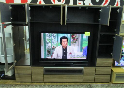 R633 最高級 AYANO 綾野製 壁面テレビボード、幅240cm Used・美品