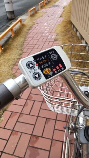 電動自転車 №6800 パナソニック ビビTX 26インチ シルバー ティモ・S