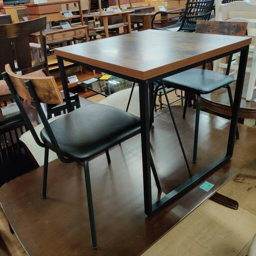 【愛品倶楽部柏店】NITORI ダイニング3点セット ステイン