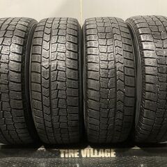 【DUNLOP WM02 195/65R15】スタッドレス【A-TECH SCHNEIDER 15インチ 6J5HPCD114.3+45】20年製 アイシス ヴォクシー ノア等　(MTQ152) クレジットカード QRコード決済可能