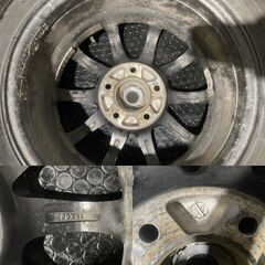 【DUNLOP WM02 195/65R15】スタッドレス【A-TECH SCHNEIDER 15インチ 6J5HPCD114.3+45】20年製 アイシス ヴォクシー ノア等　(MTQ152) クレジットカード QRコード決済可能