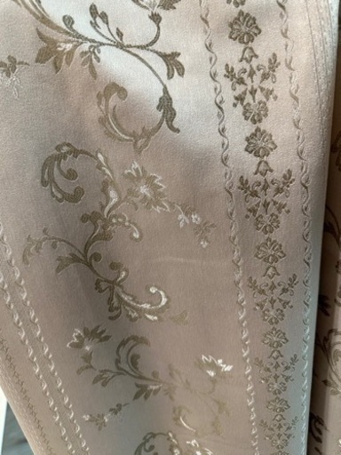 ニトリ カーテン レースカーテン 4枚セット シャンパンゴールド 91×197