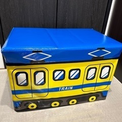 電車　収納ボックス　スツール　椅子　おもちゃ