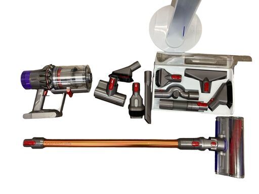 【通電確認済み】ダイソン Dyson SV12 サイクロン コードレス クリーナー 掃除機 YF9-JP 各種アタッチメント/フロアドック付き 引き取り限定 神奈川県横須賀市