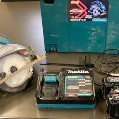 makita165mm充電式マルノコ(ブルー)40v