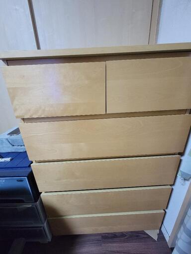 IKEA イケア　チェスト　タンス　MALM マルム　5段