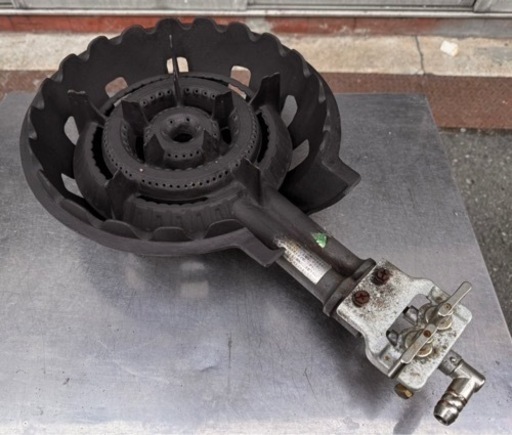 業務用 鋳物コンロ SHOEI SB202 都市ガス 幅330×奥行530×高110(mm) 13mmゴム管 ガスコンロ 五徳コンロ ガス台 厨房機器 店舗用品 大阪 ③