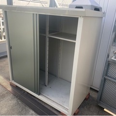 ファミリー物置 ダシーレ SRM-1815/ （引戸カラー：グリーン）物置 おしゃれ 屋外 収納庫 スチール物置 グリーンライフ